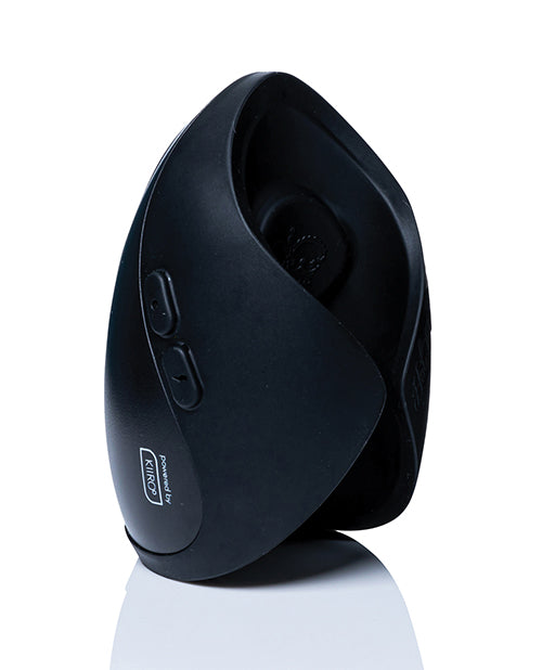 Close-up of the two buttons on the side of the Hot Octopuss Pulse Solo Interactive. These buttons allow for manual use of the toy's functionality. | Kinkly Shop