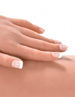 Close-up on the manicured fingers of the Ultimate Fantasy Doll: Mandy | Kinkly Shop