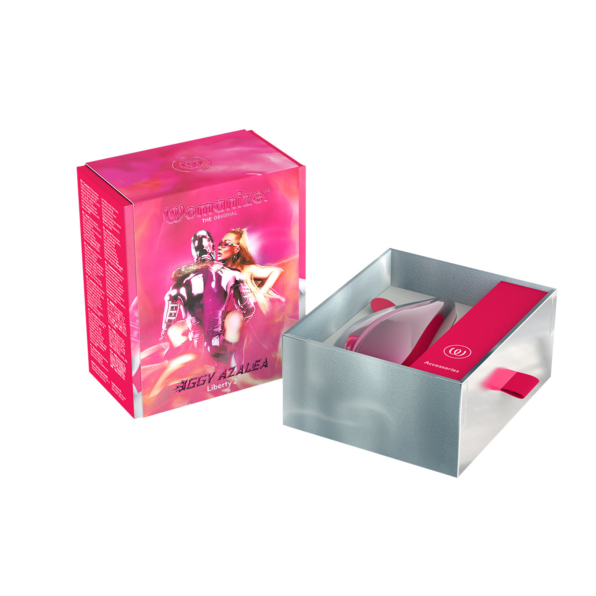 Packaging for the Womanizer x Iggy Azalea Liberty 2 | Kinkly Shop