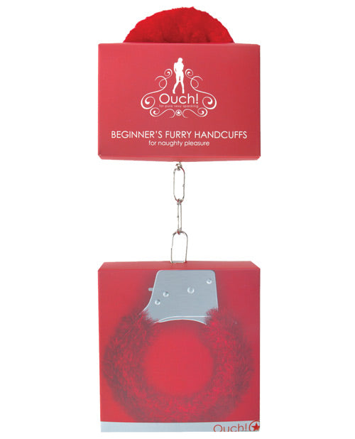 Packaging for the Ouch! Furry Handcuffs | Kinkly Shop