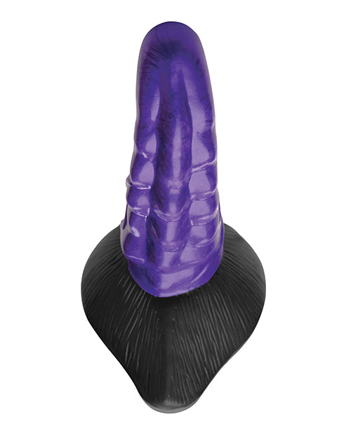 Top down view of the Creature Cocks Orion Invader showing the rippling texture all along the shaft. | Kinkly Shop