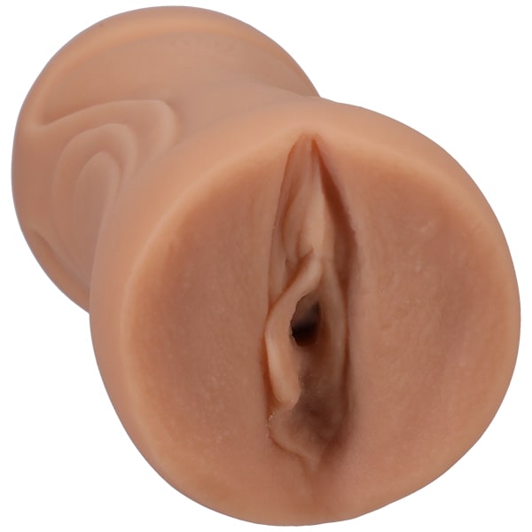 Close up of the entrance of the Signature Strokers - Cindy Starfall. It's textured enough that the skin texture shows through. | Kinkly Shop