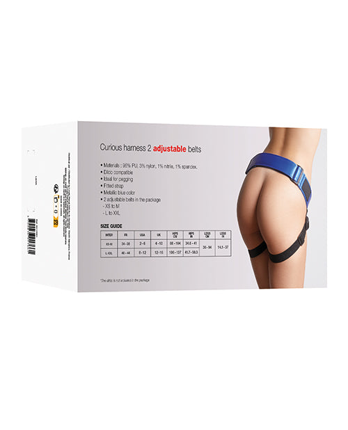 packaging for the Strap On Me Leatherette Curious Harness | Kinkly Shop