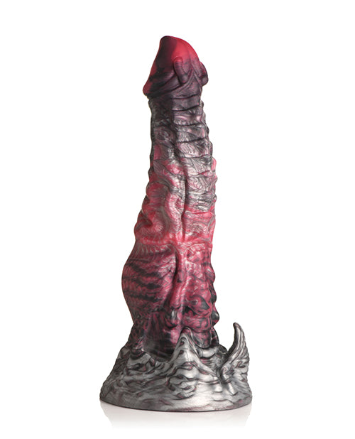 The Creature Cocks Hades shows the very ripped, textured shaft alongside the unique flared base at the bottom | Kinkly Shop