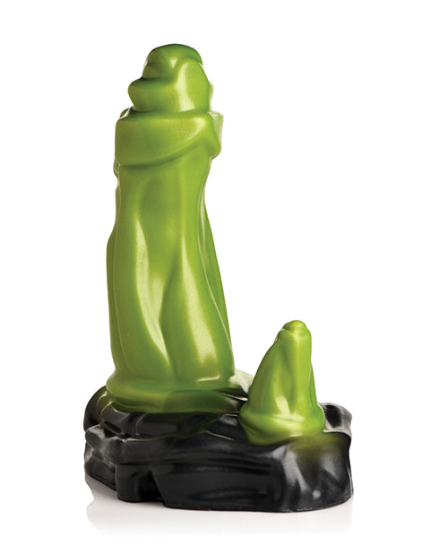 Side view of the Creature Cocks Orc showcases the protruding small clitoral bump at the base to add external stimulation no matter how you're using it. | Kinkly Shop
