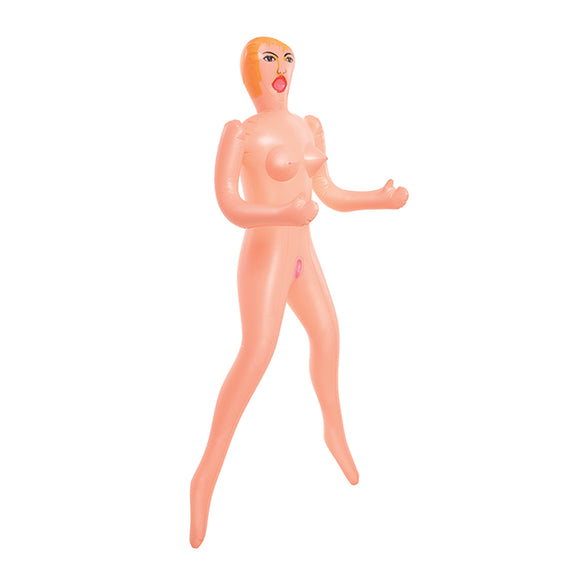 3/4ths view of the inflatable Becky Beginner Love Doll | Kinkly Shop