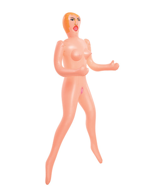 3/4ths view of the inflatable Becky Beginner Love Doll | Kinkly Shop