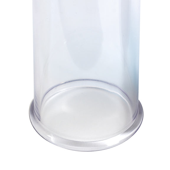 Close-up on the "lip" of the base of the penis pump without the TPE sleeve on top of it | Kinkly Shop