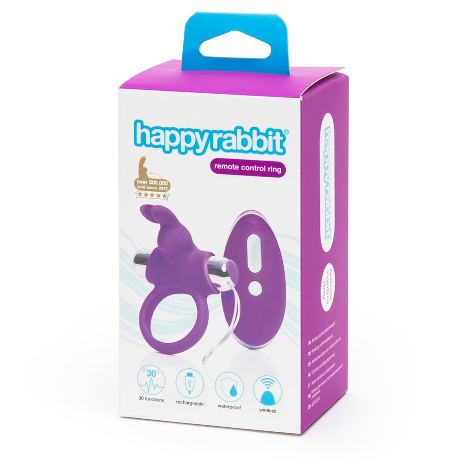 Packaging for the Happy Rabbit Remote Control Ring | Kinkly Shop