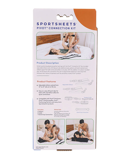 Backside of the packaging of the Sportsheets Pivot Connection Kit | Kinkly Shop