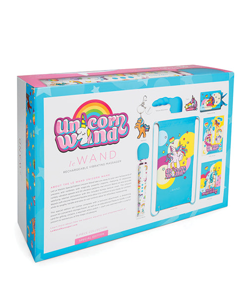 Backside of the packaging of the Le Wand Unicorn Wand Set | Kinkly Shop