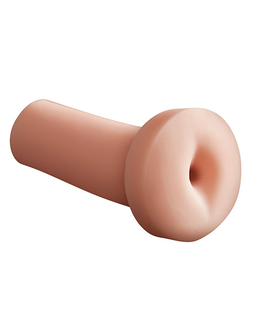 Side view of the Pump & Dump showcases the completely smooth, texture-free gripping stroker area of the toy | Kinkly Shop