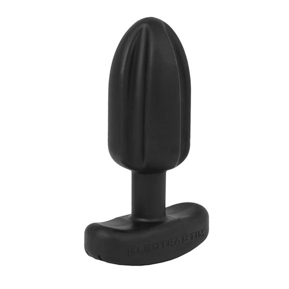 The ElectraStim Noir Tartarus Quadripolar in front of a plain white background | Kinkly