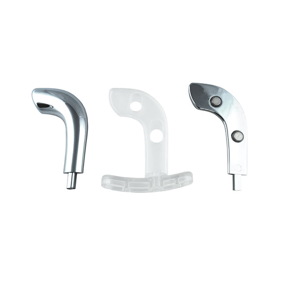 The ElectraStim Exo Rogue shown taken apart, showcasing how the various piece fit together to ultimately make the full ElectraStim Exo Rogue design. | Kinkly