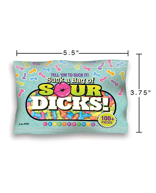 Each Suck a Bag of Dicks - 100 pc Bag is 5.5" across with a height of 3.75" | Kinkly Shop