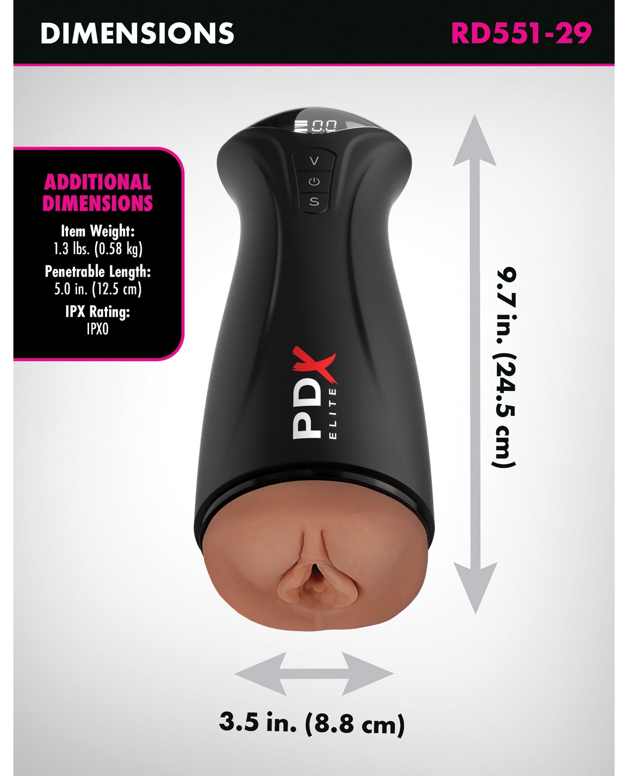 PDX Elite Fuck-Gasm Pussy Stroker - Light