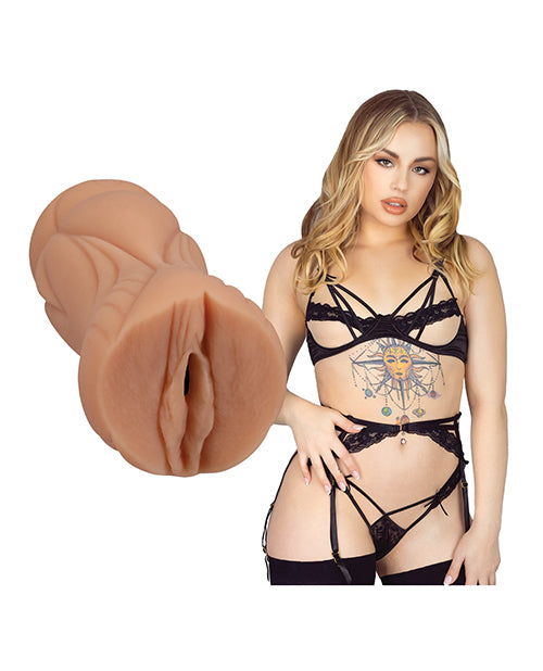 Anna Claire Clouds in lingerie shown next to the Signature Strokers - Anna Claire Clouds | Kinkly Shop