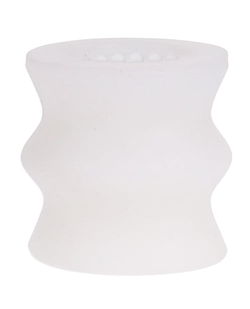 GoodHead Glow Helping Head in Silicone up against a plain white background | Kinkly