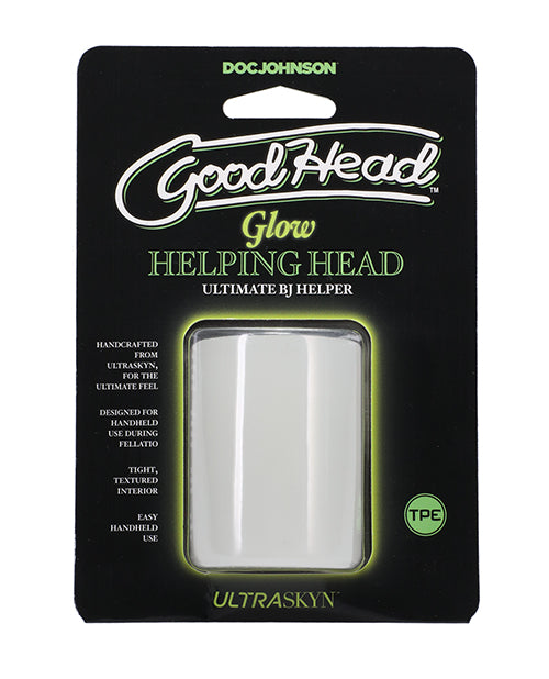 Packaging for the GoodHead Glow Helping Head in Ultraskyn | Kinkly