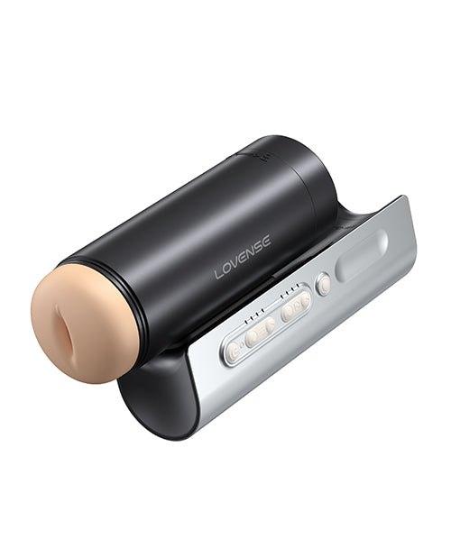The Lovense Solace Pro in front of a plain white background | Kinkly