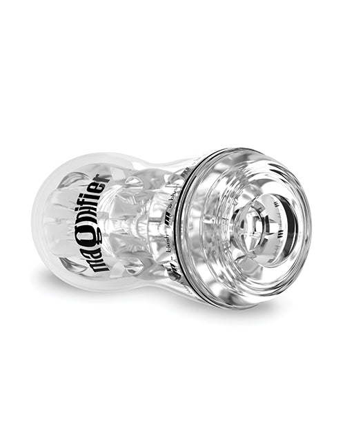 The lid of the Blush Magnifier off, showcasing the non-realistic, wide opening of the stroker. | Kinkly
