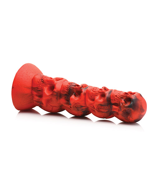 The Creature Cocks Doom shown on its side. The dildo holds its own shape. | Kinkly Shop