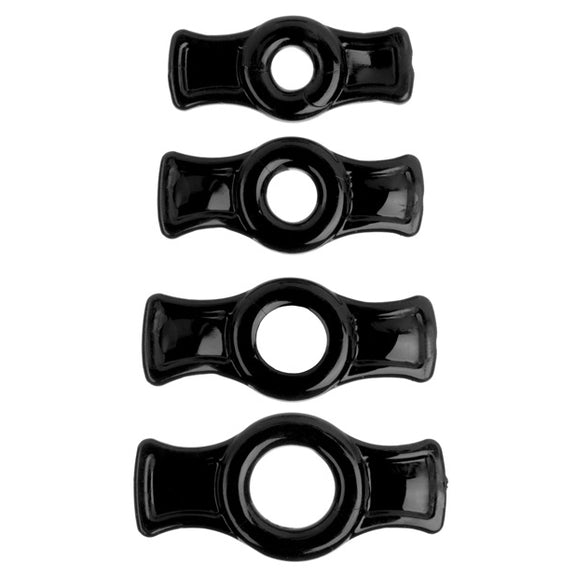 TitanMen Cock Ring Set in Black | Kinkly Shop