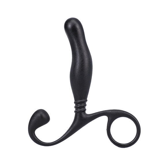 The In A Bag Prostate Massager in front of a plain white background. The massager is extremely thin and has a uniform thickness throughout its insertable shaft. | Kinkly Shop
