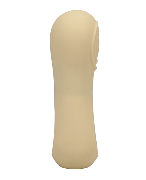 Side view of the Ritual Sol. The vibrator's tip has ringed ridges that provide texture for clitoral stimulation. | Kinkly