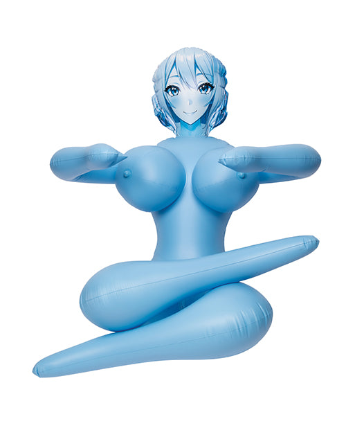 The ANIME Love Doll in blue. The doll has extremely large breasts | Kinkly Shop