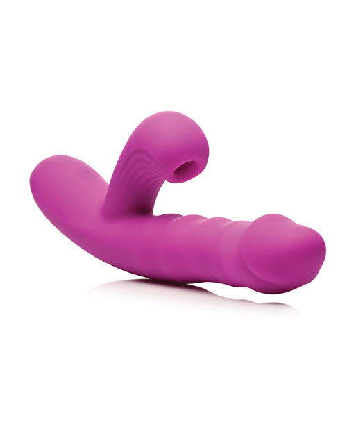 Thrusting Rabbit G-Spot Vibrator with Clitoral Suction Kinkly Shop Thrusting Rabbit G-Spot Vibrator with Clitoral Suction Kinkly Shop