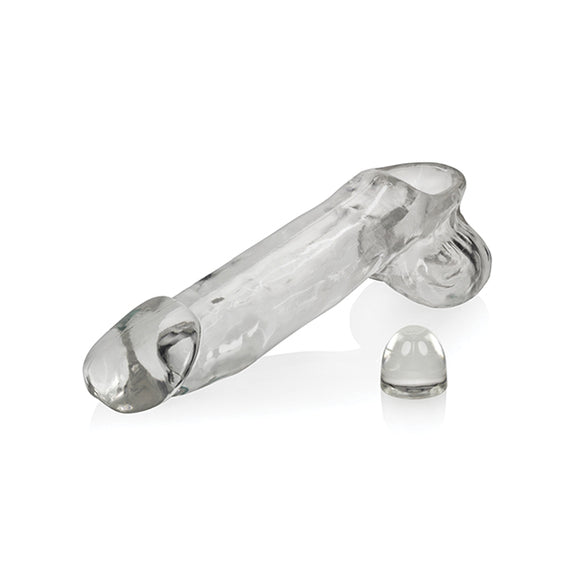 Oxballs Daddy Cocksheath shown next to the one AdjustFit extender that it comes with | Kinkly