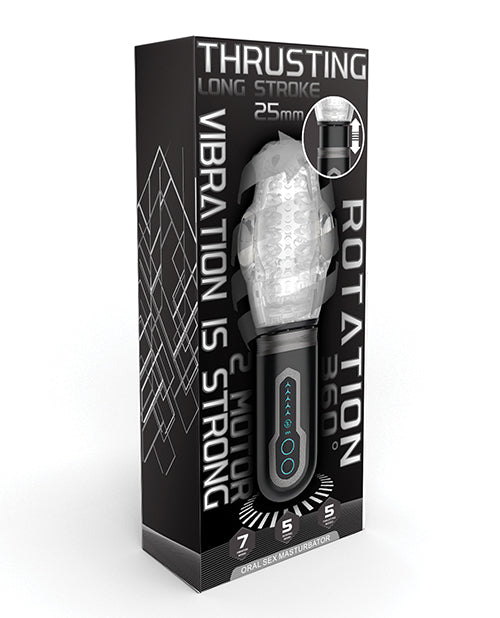Packaging for the Thrusting, Vibrating & Rotating Masturbator | Kinkly Shop