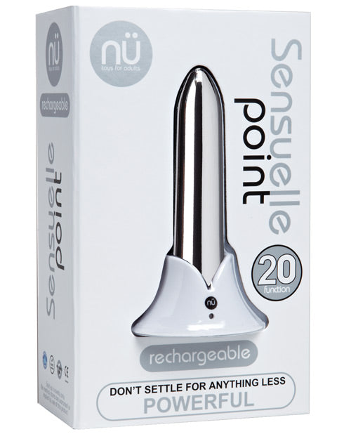 Packaging for the Sensuelle Point Rechargeable Bullet | Kinkly