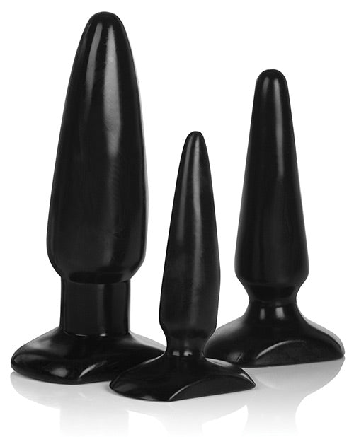 The three plugs included in the COLT Anal Trainer Kit | Kinkly Shop