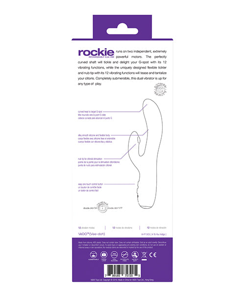 Backside of the packaging of the VeDo Rockie | Kinkly