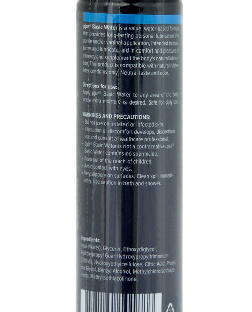Backside of the Pjur Basic - 100 ml Bottle | Kinkly