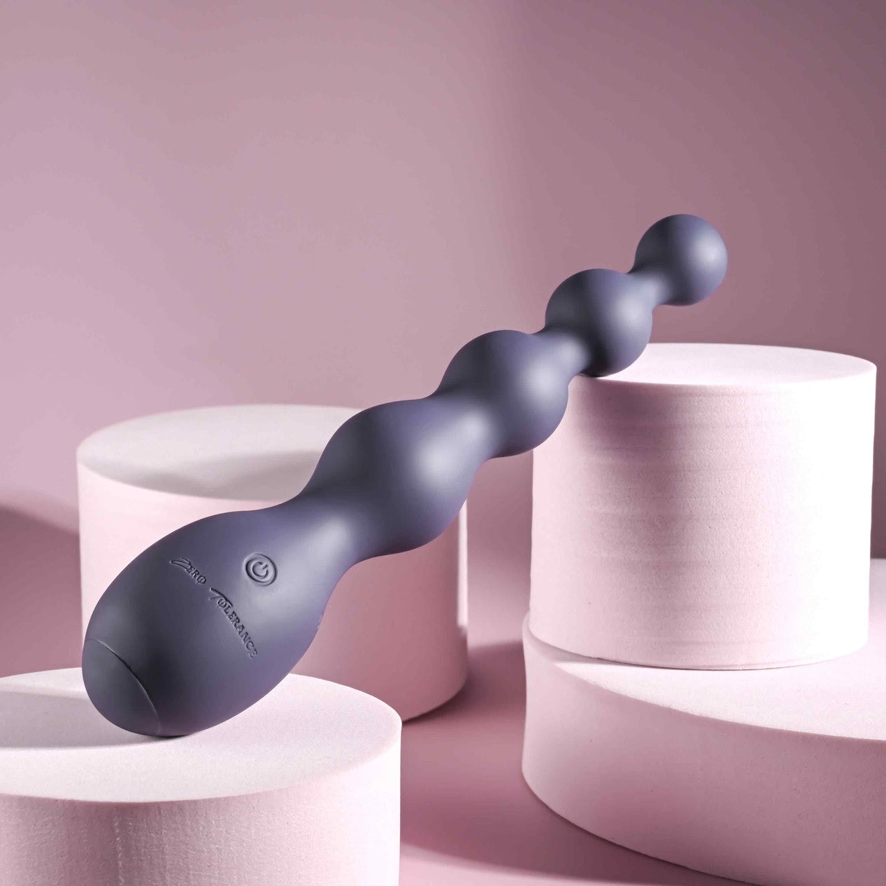 The Zero Tolerance Rumpy Bumpy lays on its side. The toy looks very solid. | Kinkly Shop