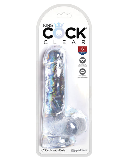 King Cock Clear Cock W/balls