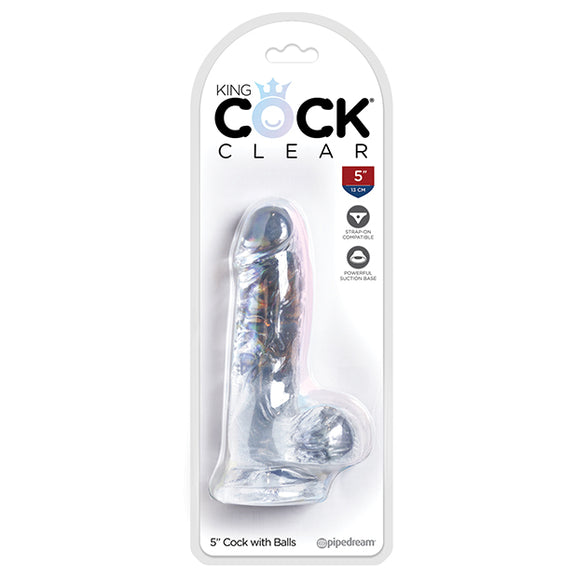 King Cock Clear Cock W/balls