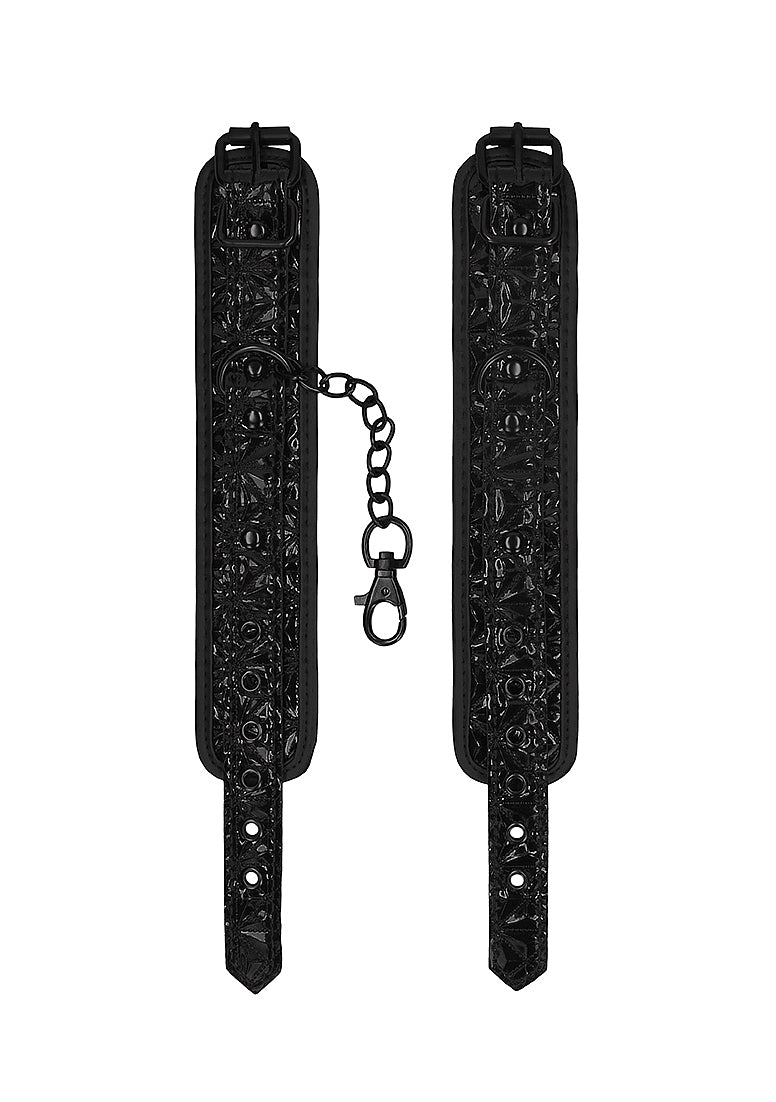 Ouch! luxury hand cuffs burgundy