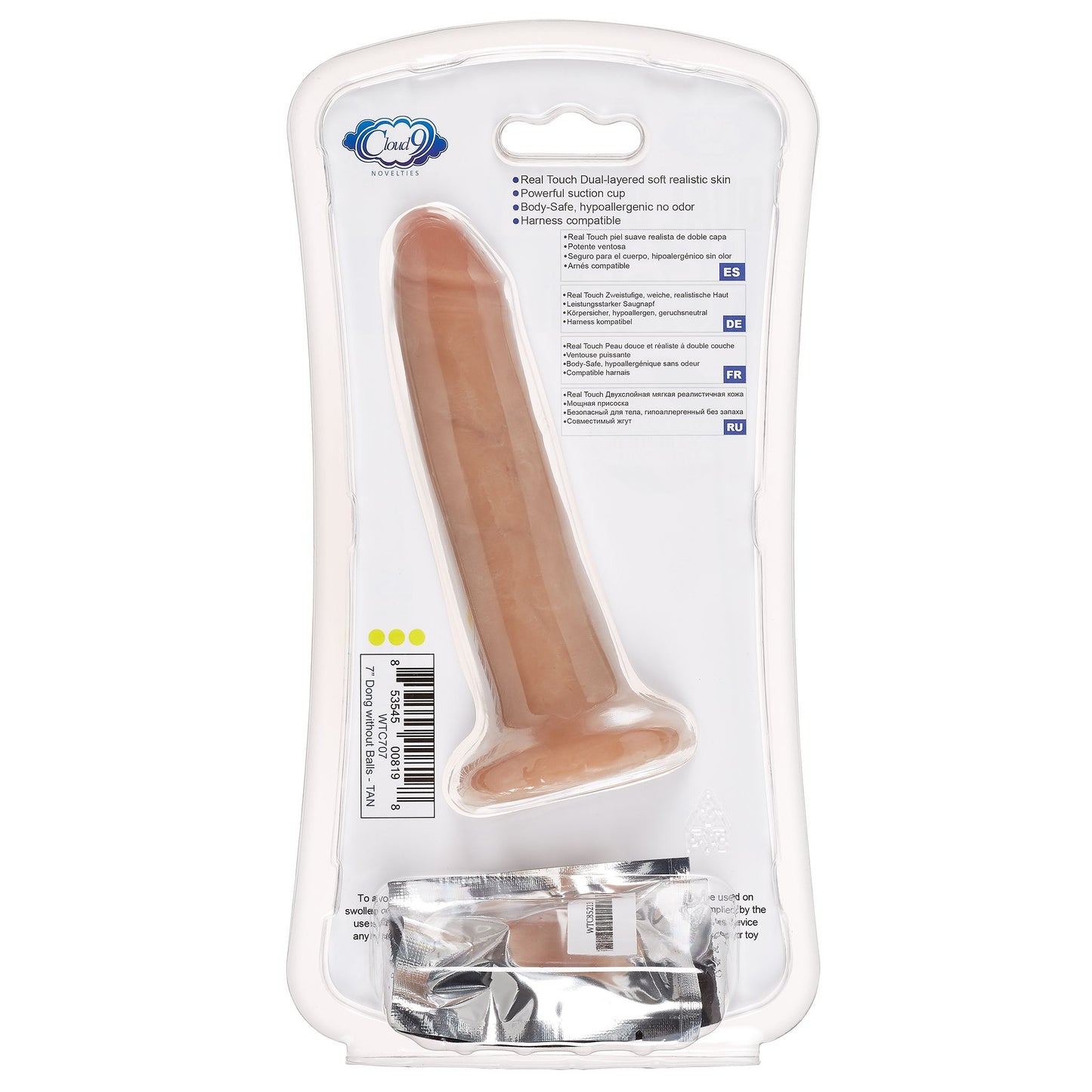 Cloud 9 dual density dildo touch 7in w/ no balls light