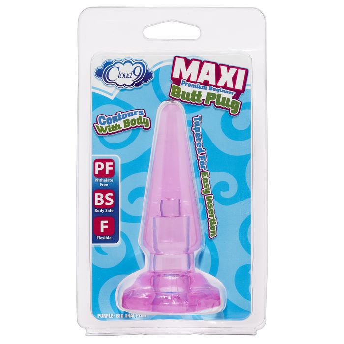 Cloud 9 maxi butt plug blue
