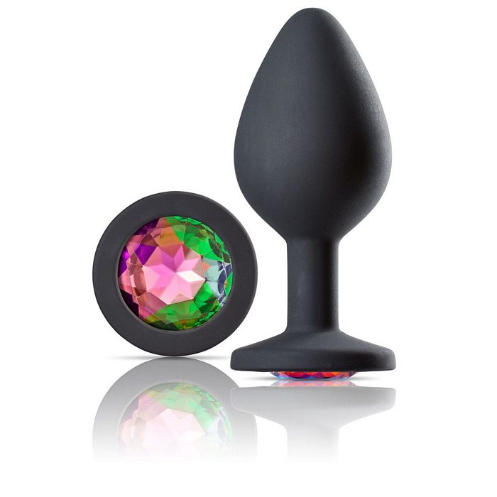 Cloud 9 gems black silicone anal plug large
