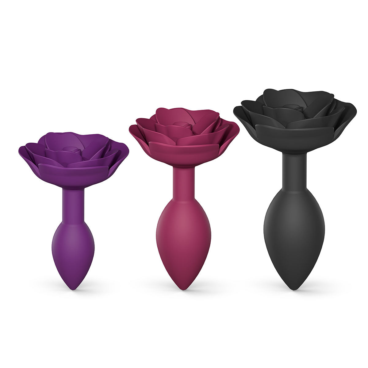 Open Roses Silicone Butt Plug Elegant, Floral Anal Toy Kinkly Shop Open Roses Silicone Butt Plug Elegant, Floral Anal Toy Kinkly Shop