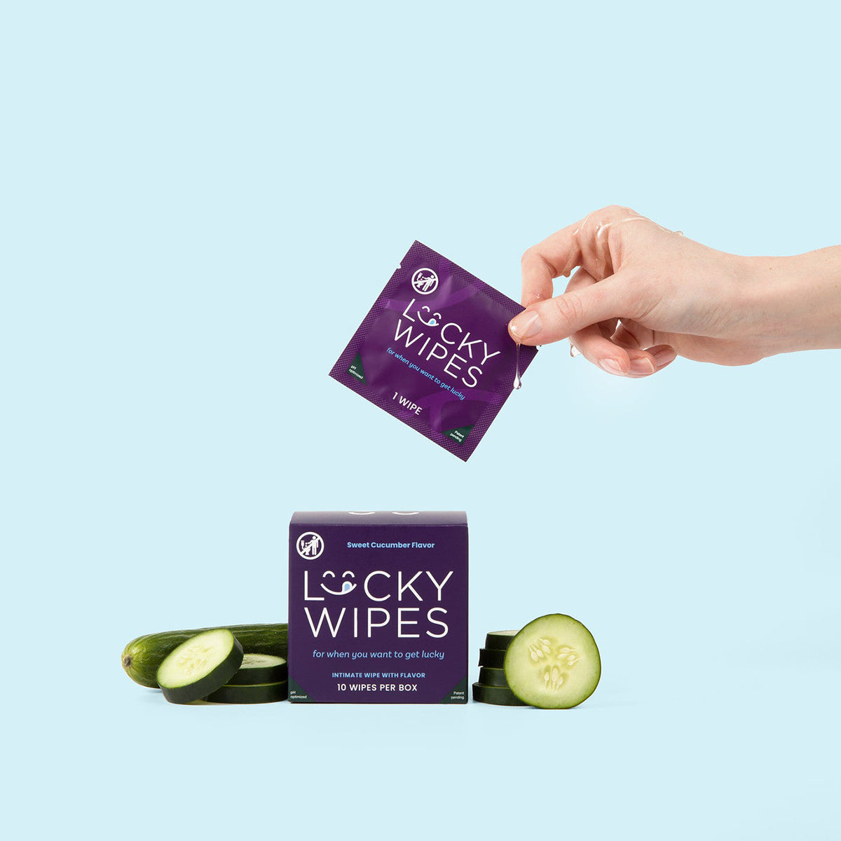 Sweetums Lucky Wipes Cucumber Flavor
