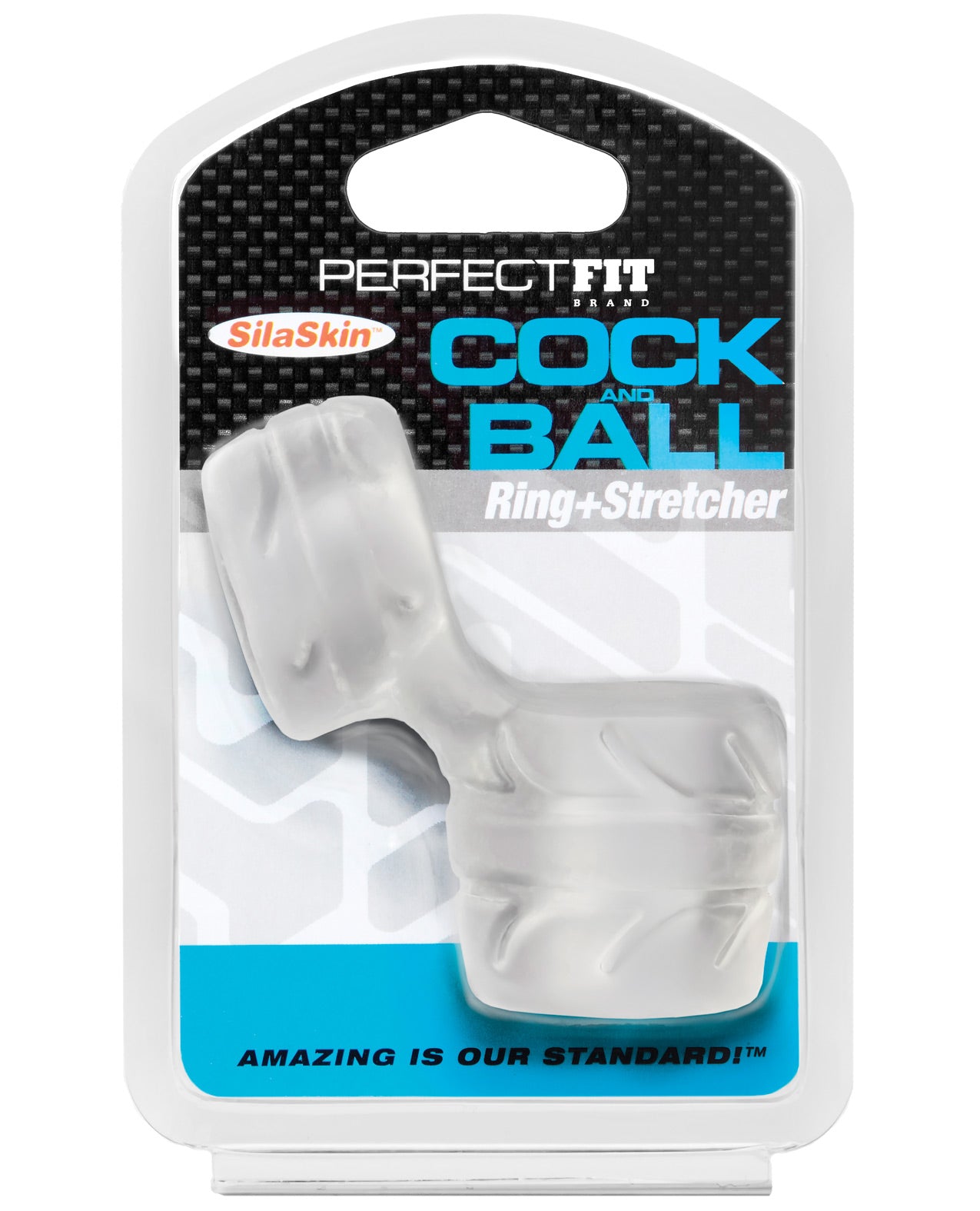 Perfect Fit SilaSkin Cock & Ball Ring - Black