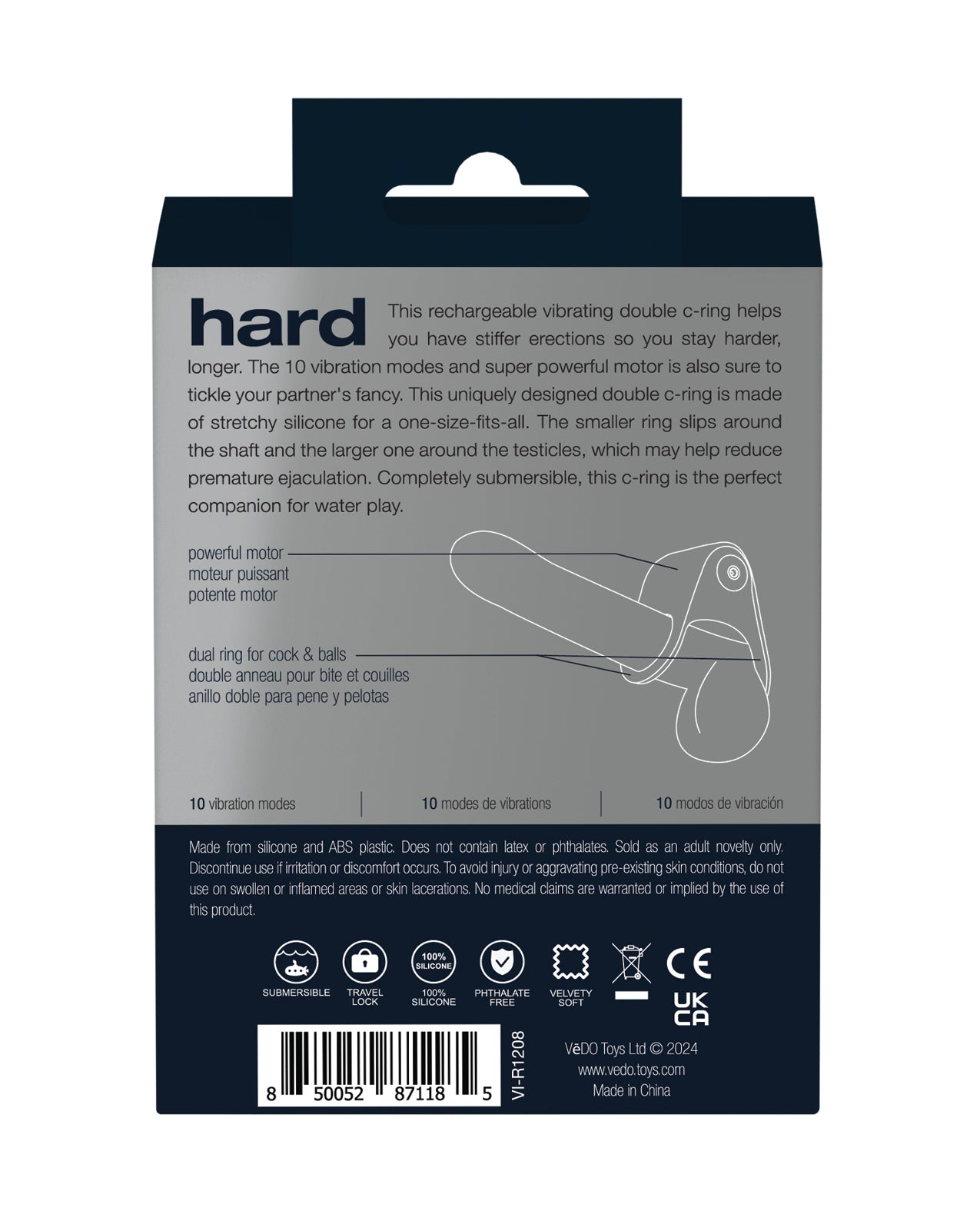 VeDo Hard Rechargeable C-Ring - Purple