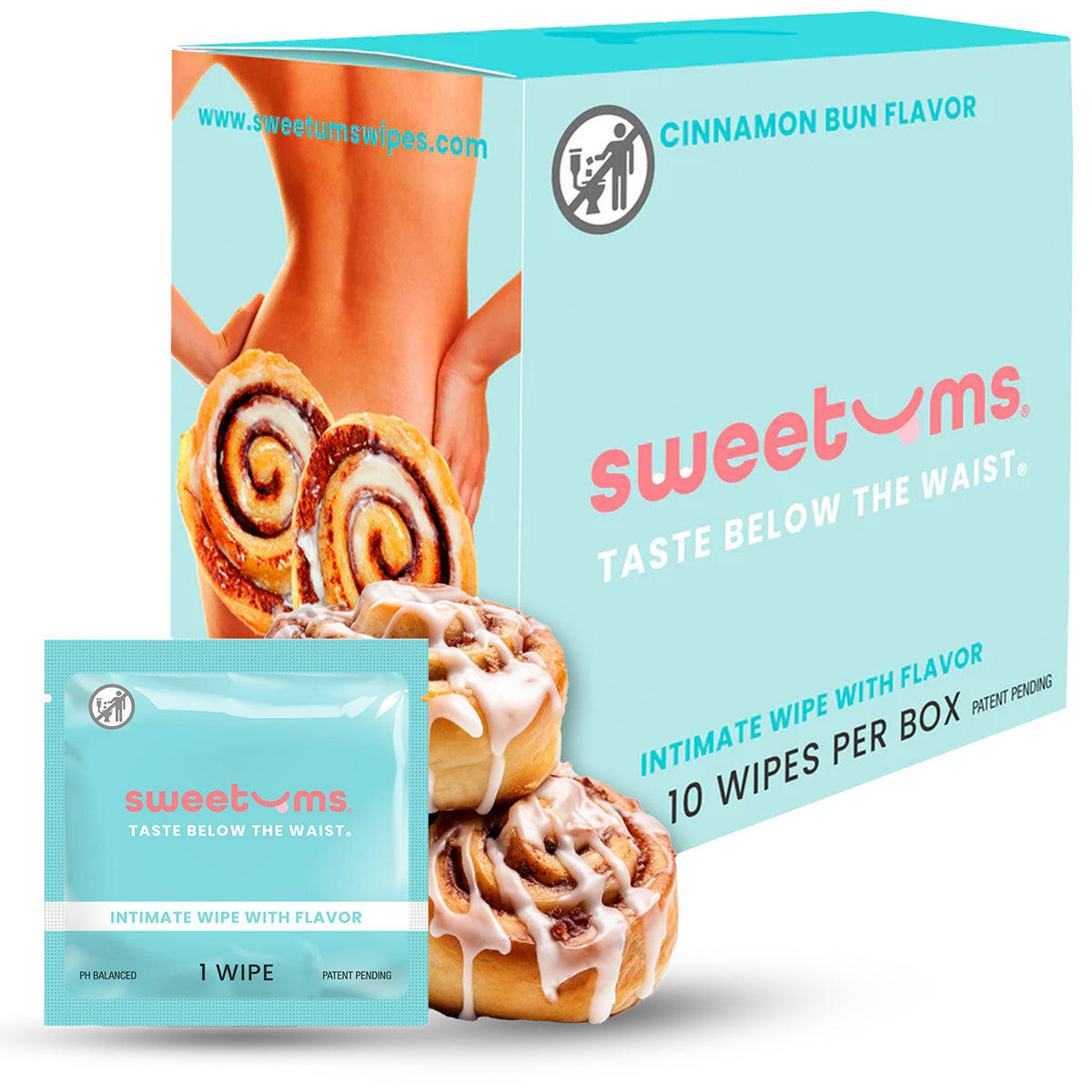Sweetums Intimate Wipes Honey Lavender Flavor