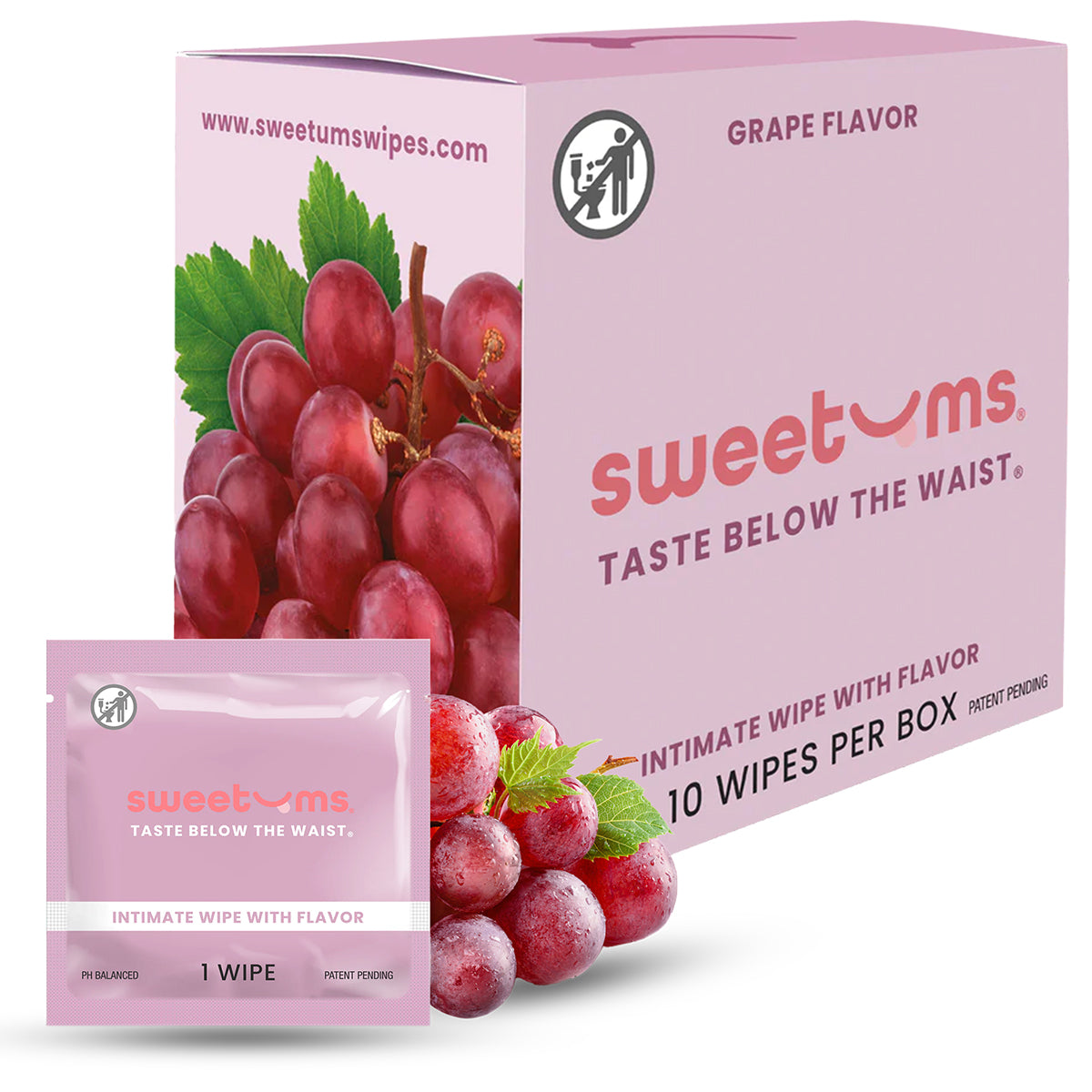 Sweetums Intimate Wipes Honey Lavender Flavor